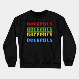 bocephus 4 text vintage retro faded Crewneck Sweatshirt